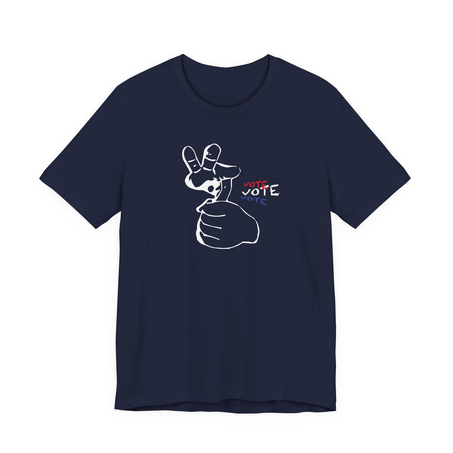American Sign Language (ASL) "VOTE" Unisex Jersey Short Sleeve Tee