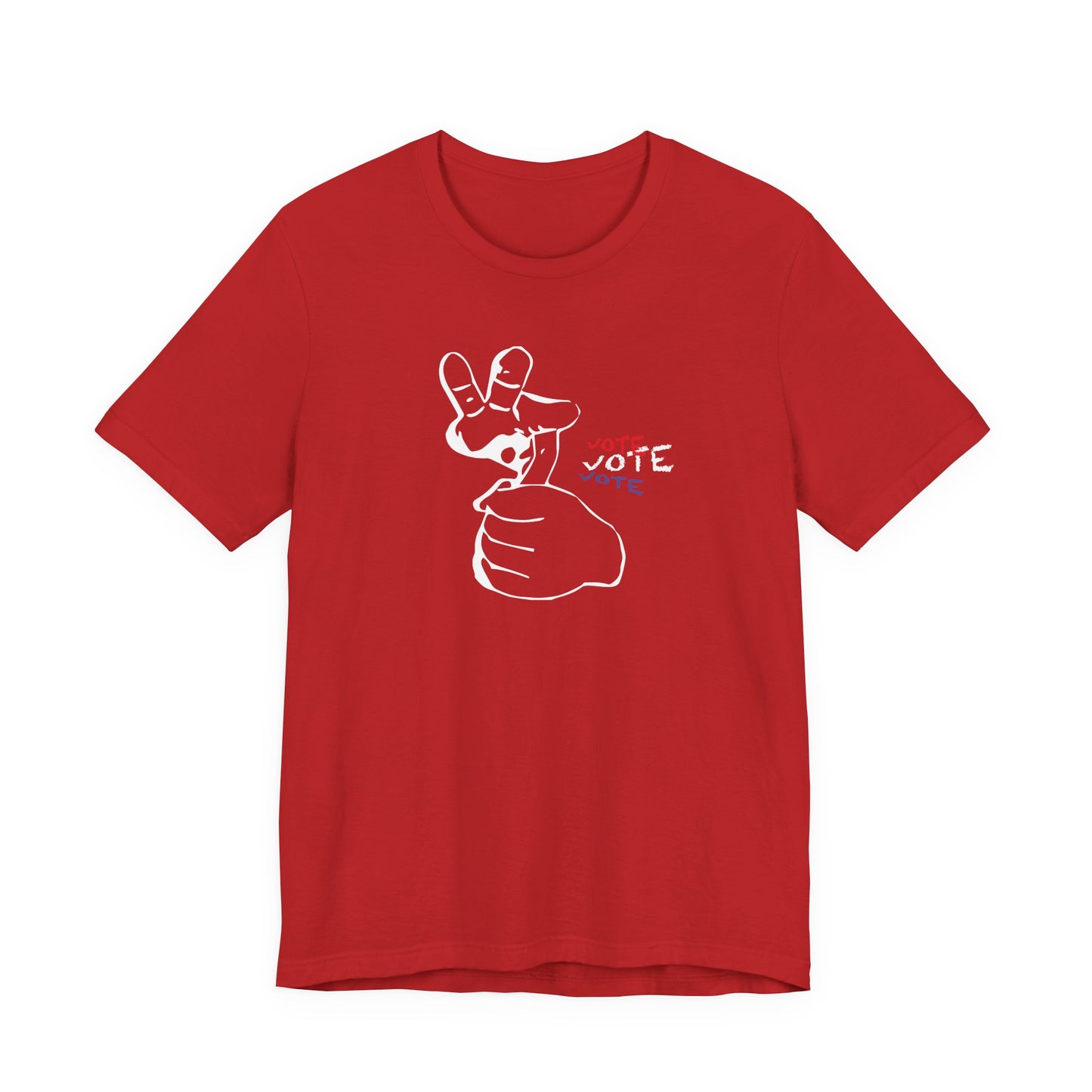 American Sign Language (ASL) "VOTE" Unisex Jersey Short Sleeve Tee