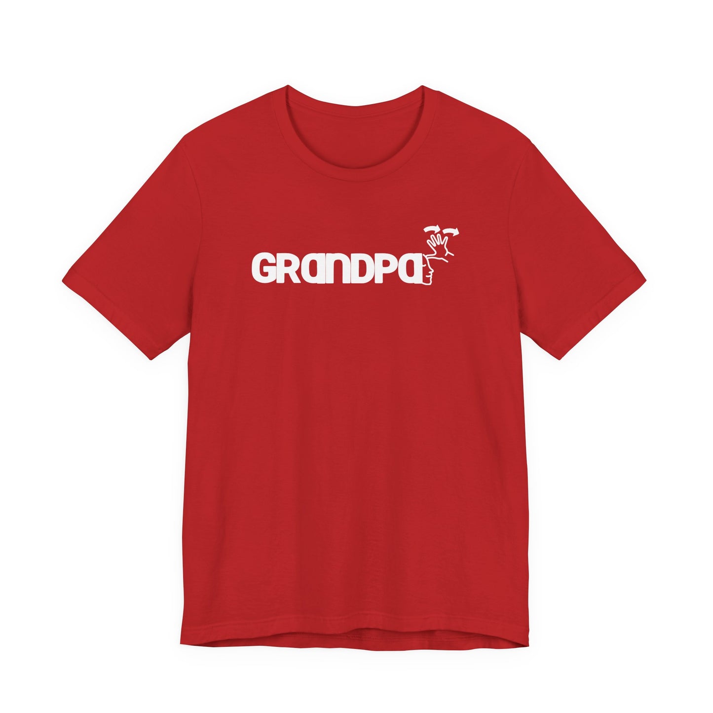 GRANDPA American Sign Language (ASL)  Unisex Jersey Short Sleeve Tee
