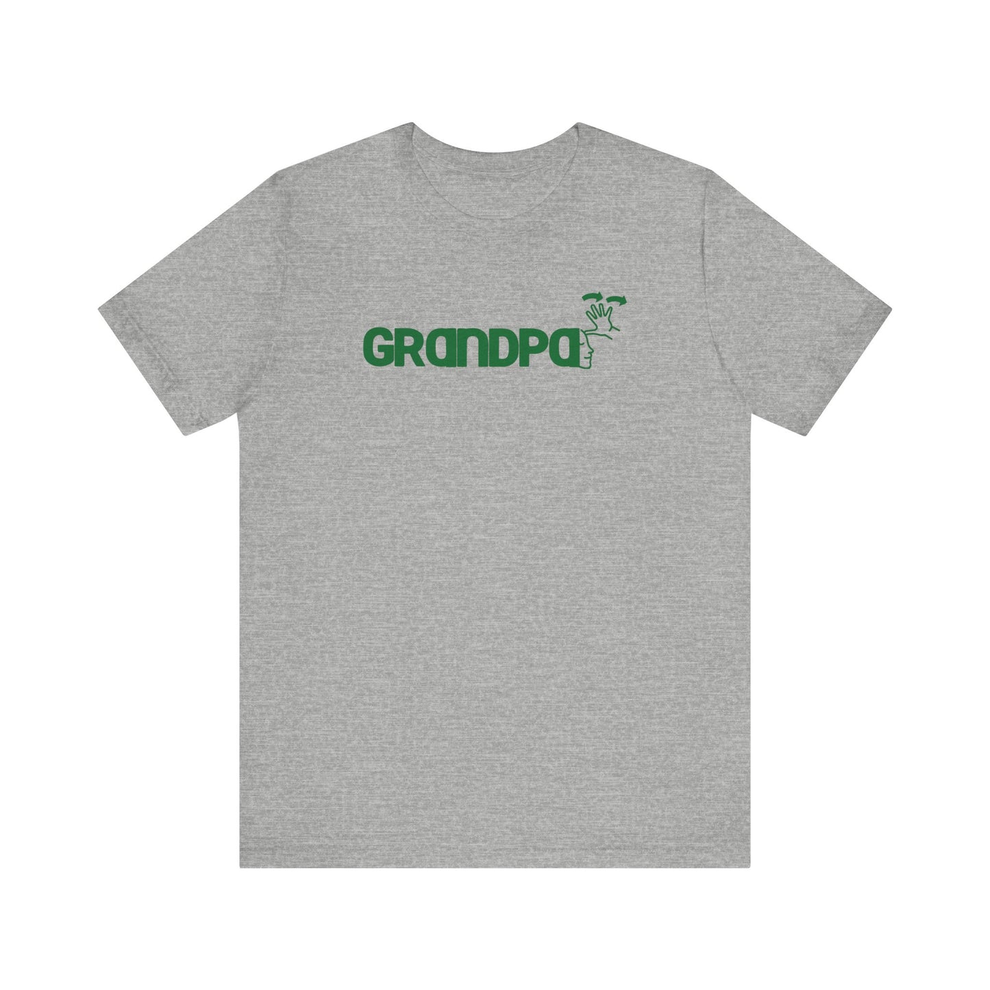 GRANDPA American Sign Language (ASL)  Unisex Jersey Short Sleeve Tee