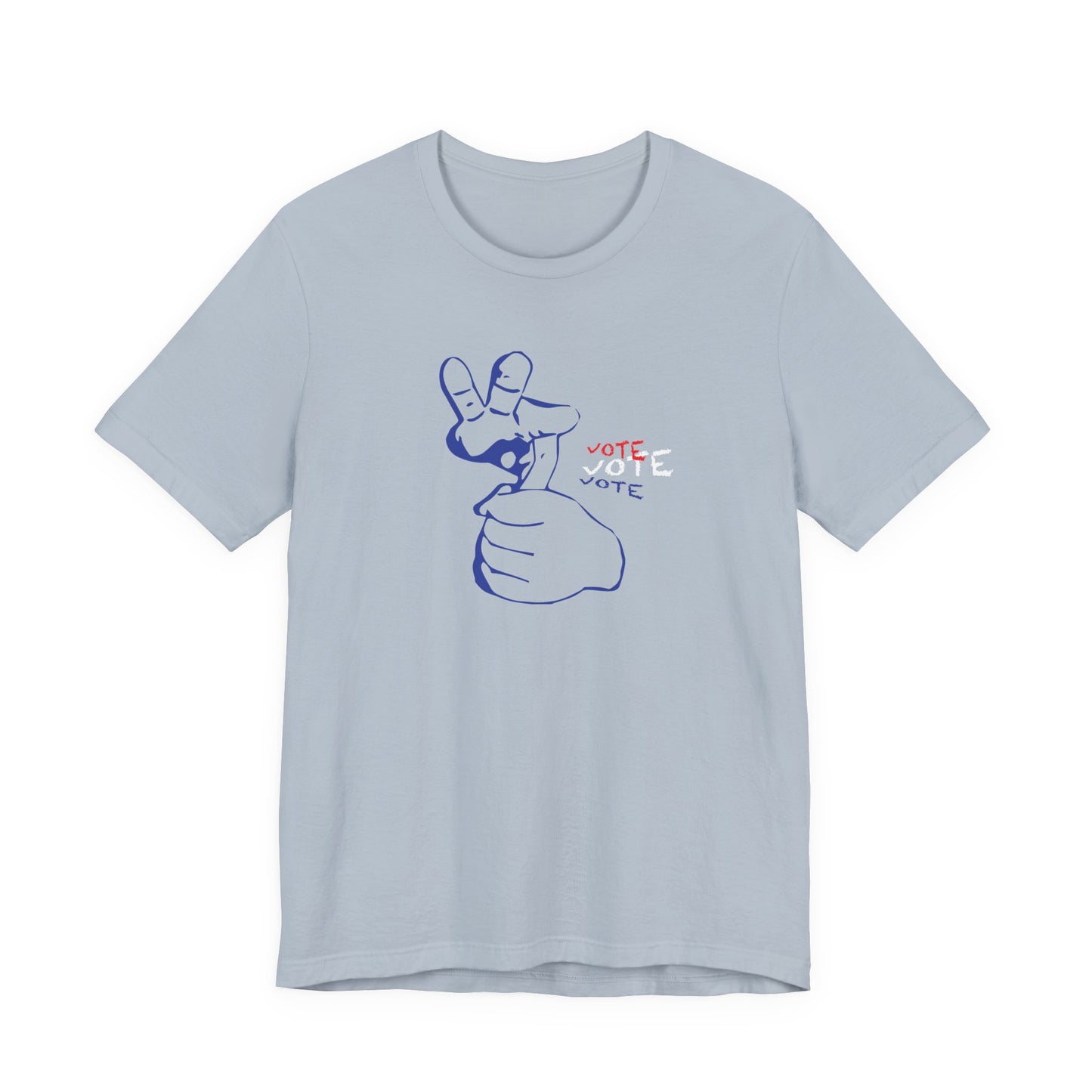 American Sign Language (ASL) "VOTE" Unisex Jersey Short Sleeve Tee