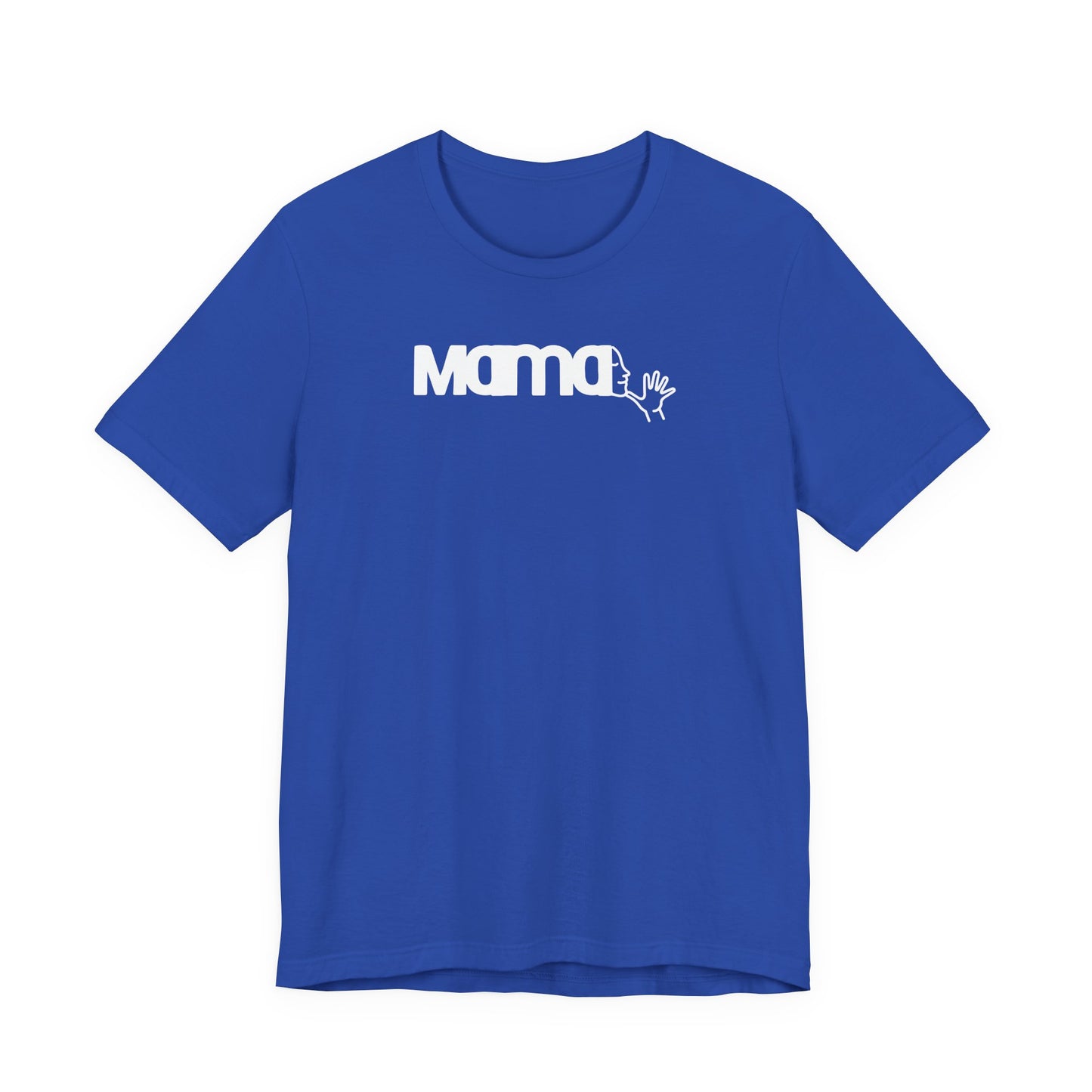 MAMA in American Sign Language Unisex Jersey Short Sleeve Tee