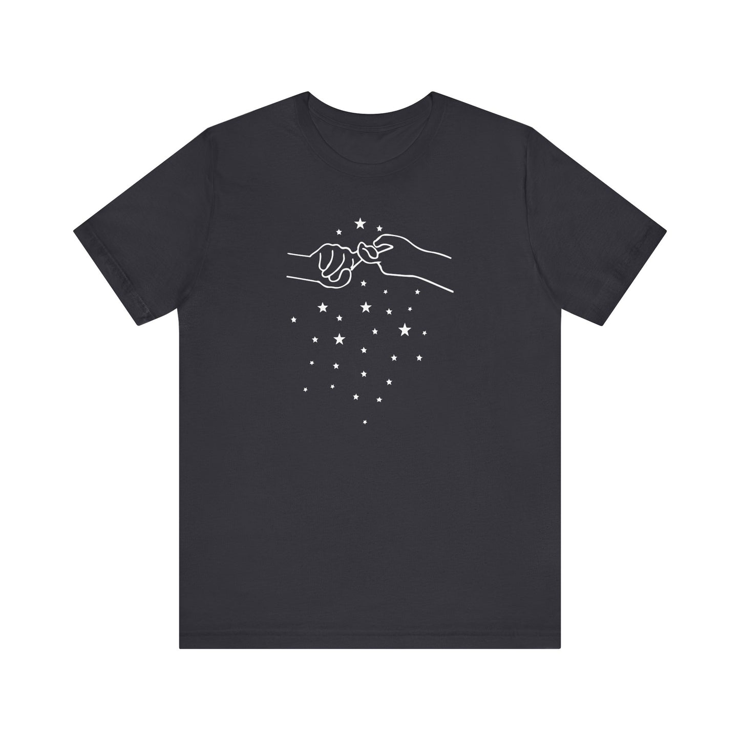 ADULT ASL "FRIEND" / World Languages on back Unisex Jersey Short Sleeve Tee