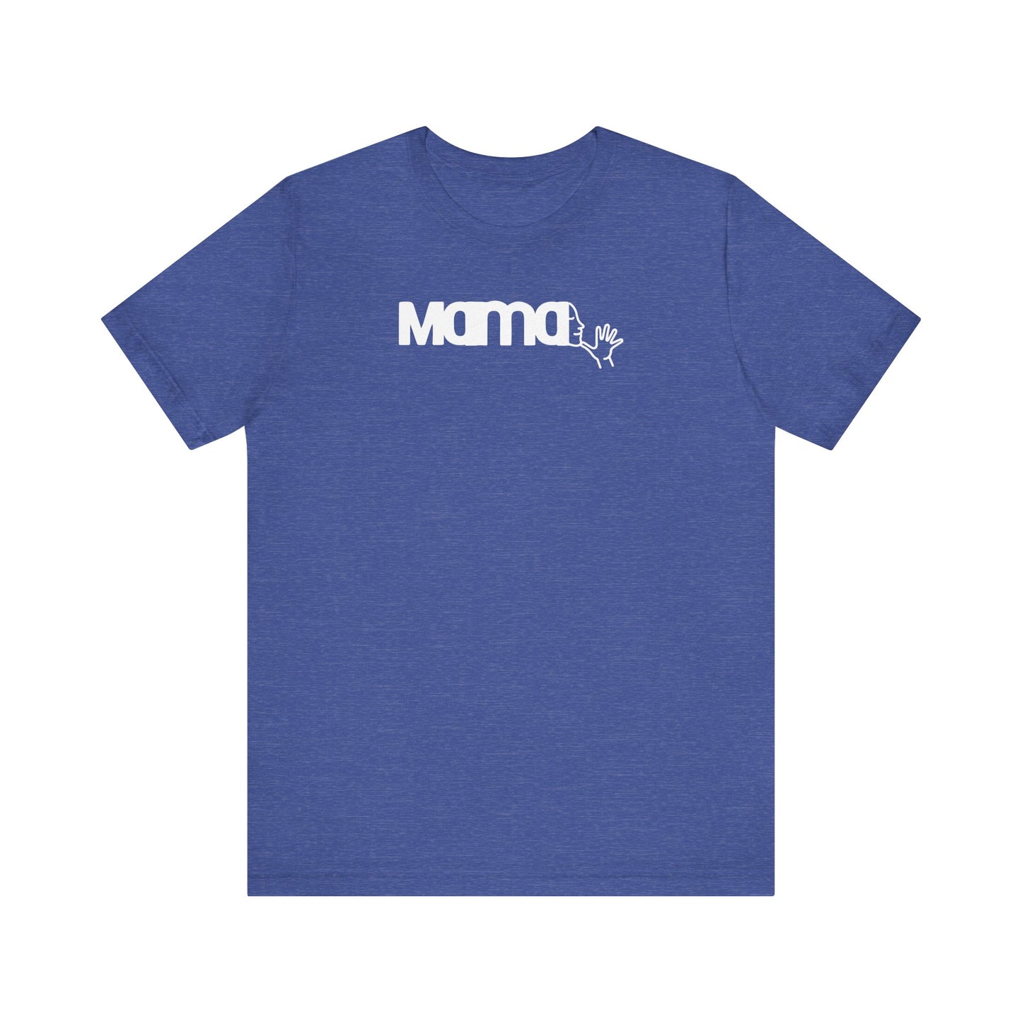 MAMA in American Sign Language Unisex Jersey Short Sleeve Tee