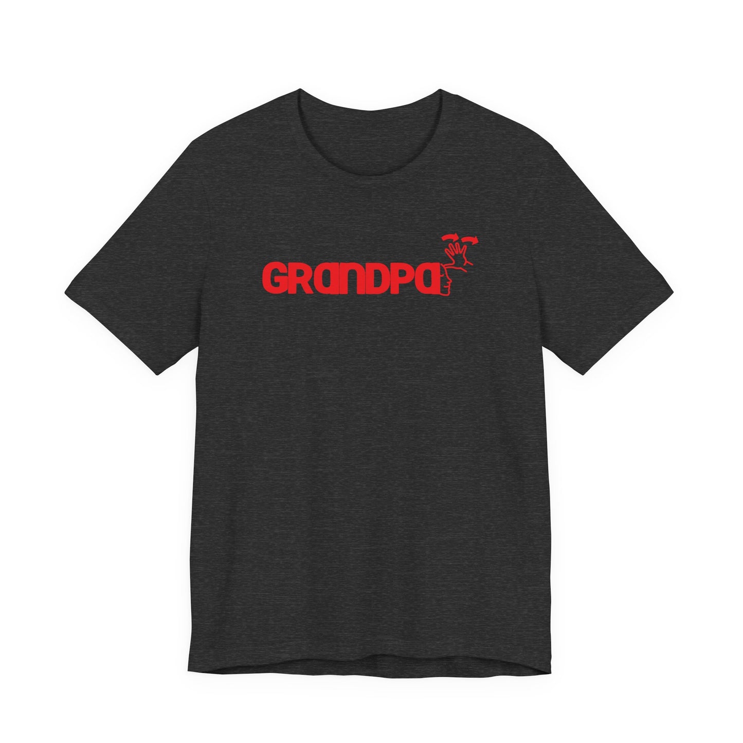 GRANDPA American Sign Language (ASL)  Unisex Jersey Short Sleeve Tee