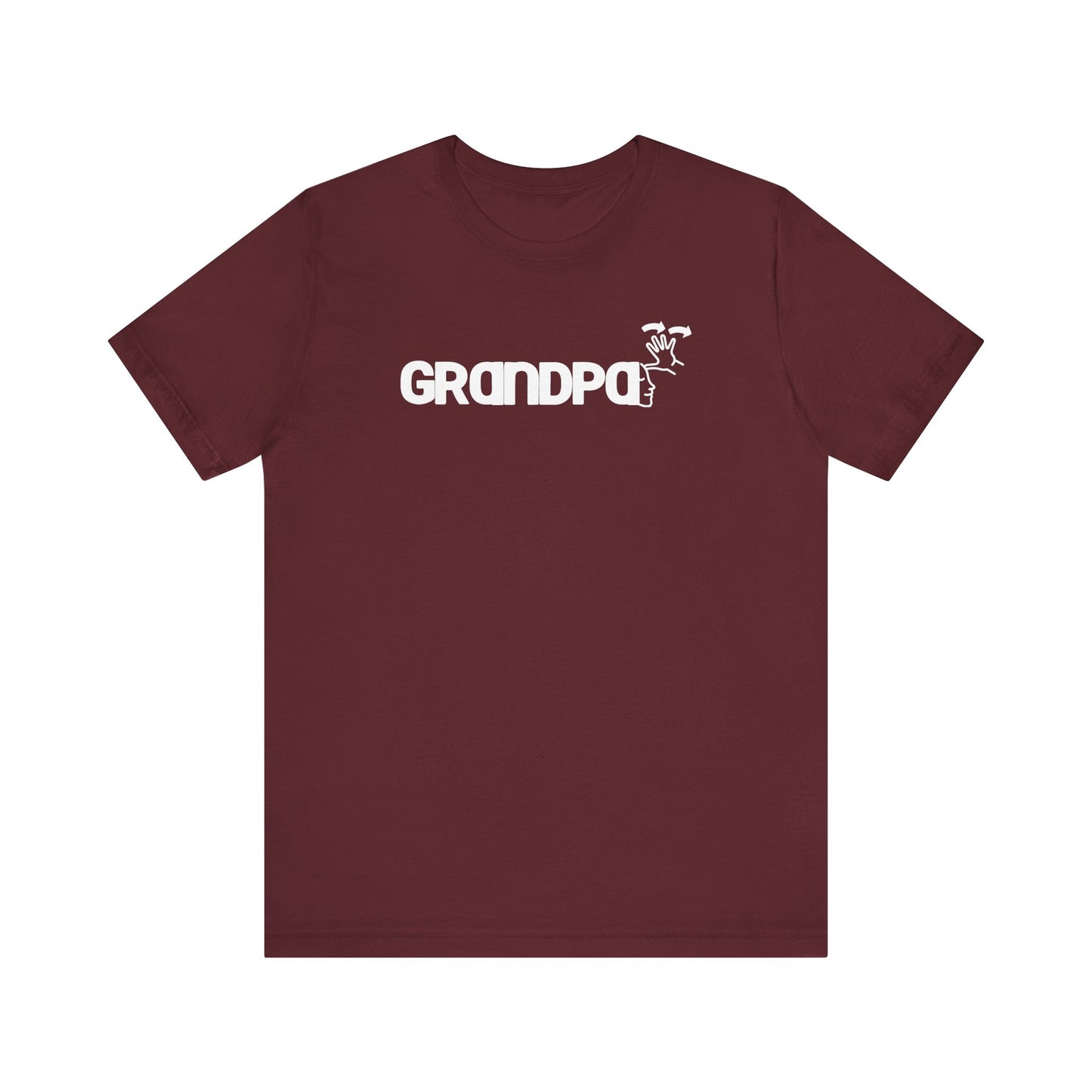 GRANDPA American Sign Language (ASL)  Unisex Jersey Short Sleeve Tee
