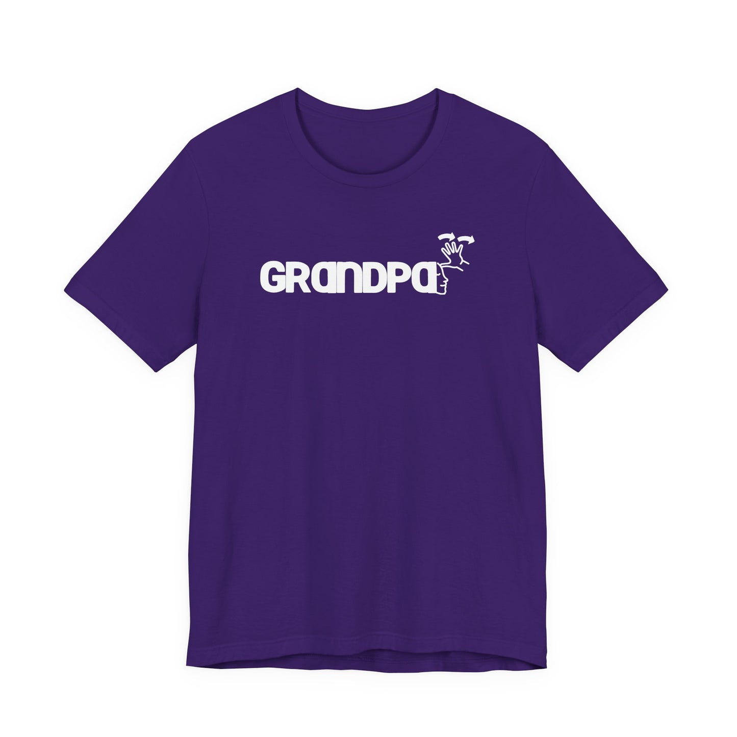 GRANDPA American Sign Language (ASL)  Unisex Jersey Short Sleeve Tee