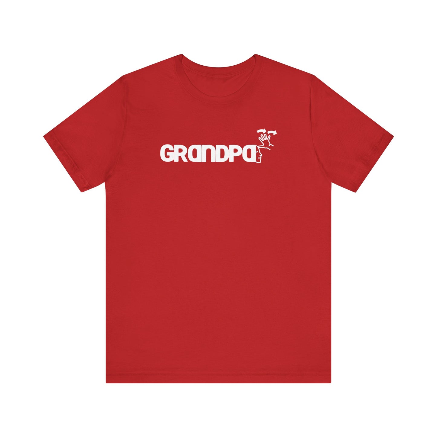 GRANDPA American Sign Language (ASL)  Unisex Jersey Short Sleeve Tee