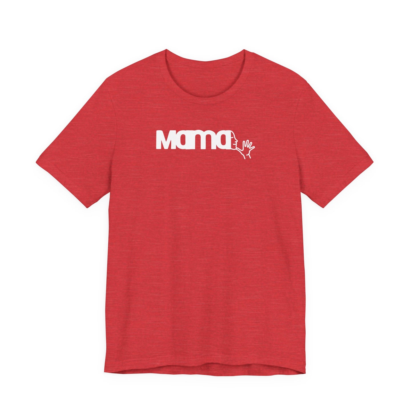MAMA in American Sign Language Unisex Jersey Short Sleeve Tee