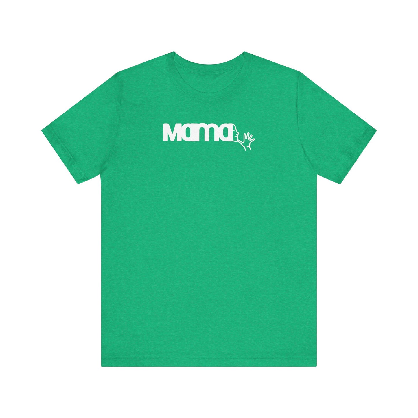 MAMA in American Sign Language Unisex Jersey Short Sleeve Tee
