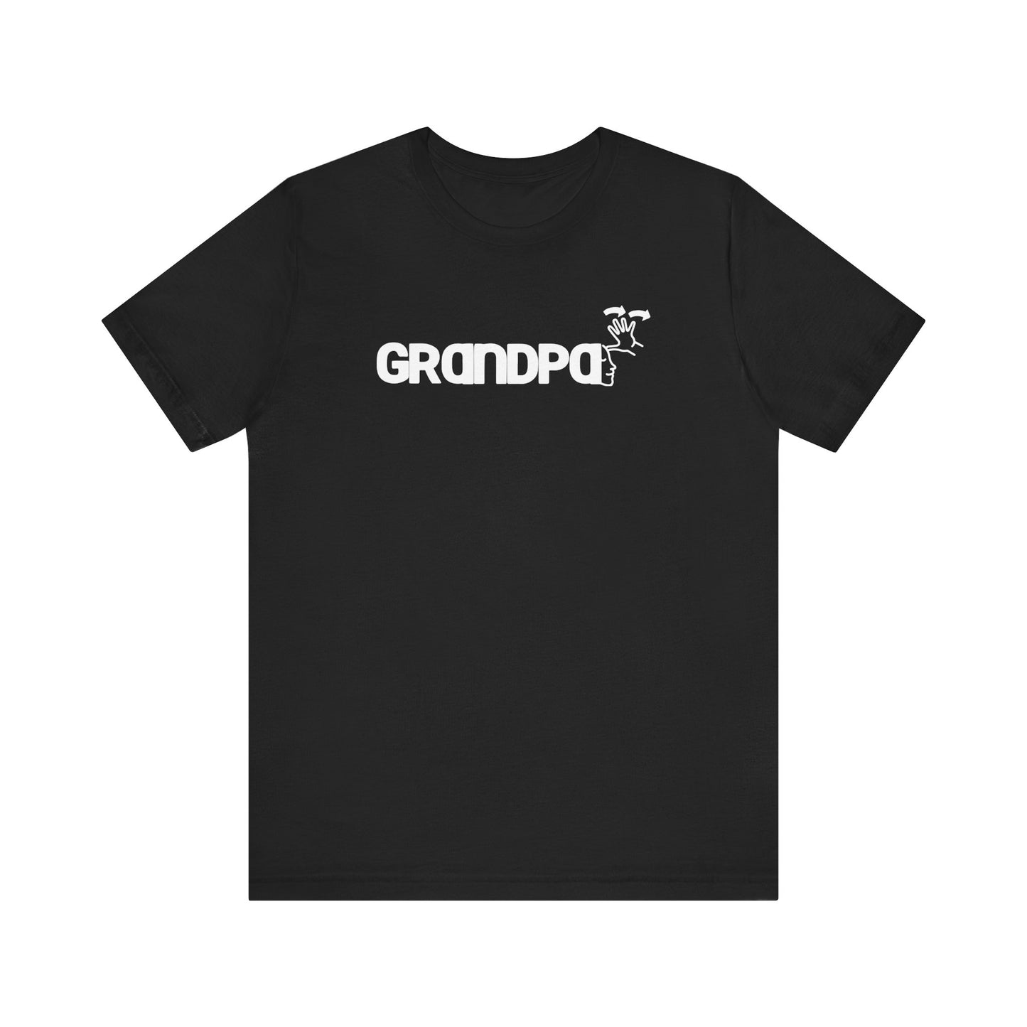 GRANDPA American Sign Language (ASL)  Unisex Jersey Short Sleeve Tee