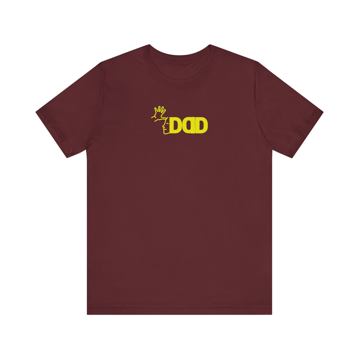 DAD American Sign Language (ASL) Unisex Jersey Short Sleeve Tee