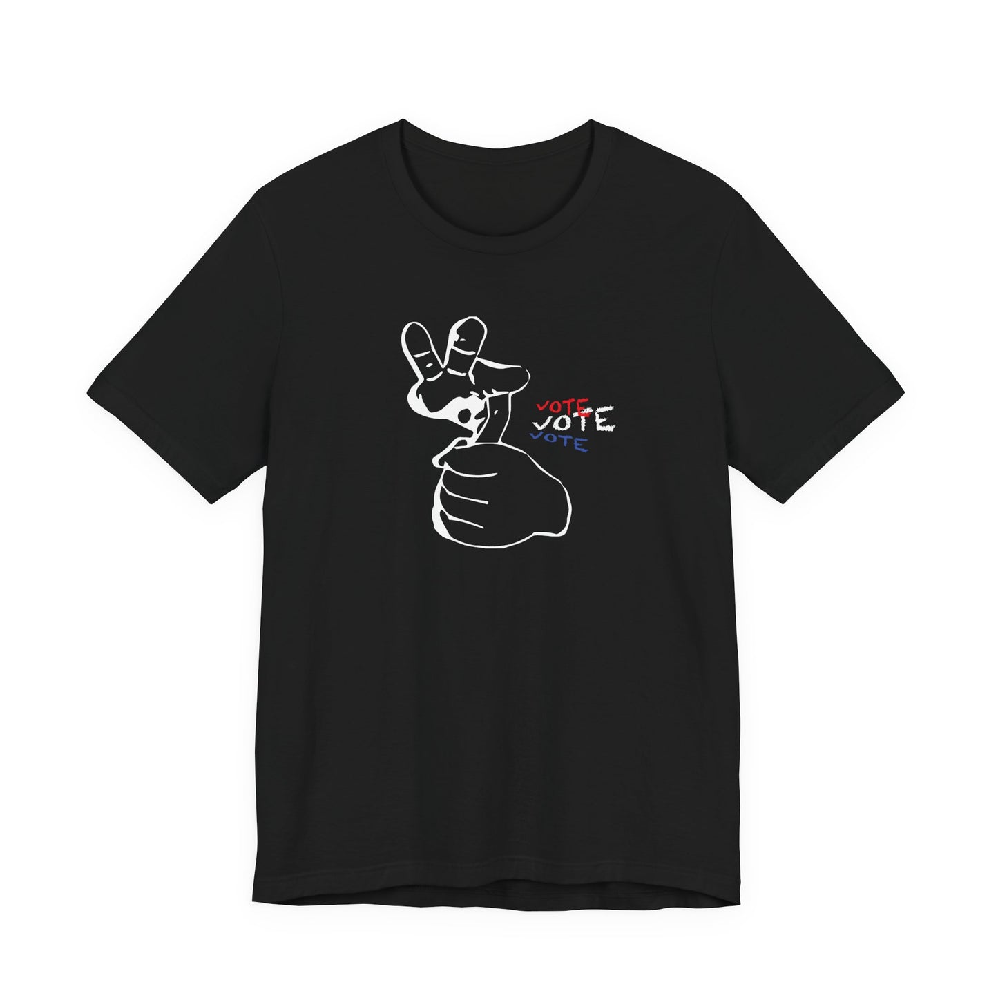 American Sign Language (ASL) "VOTE" Unisex Jersey Short Sleeve Tee