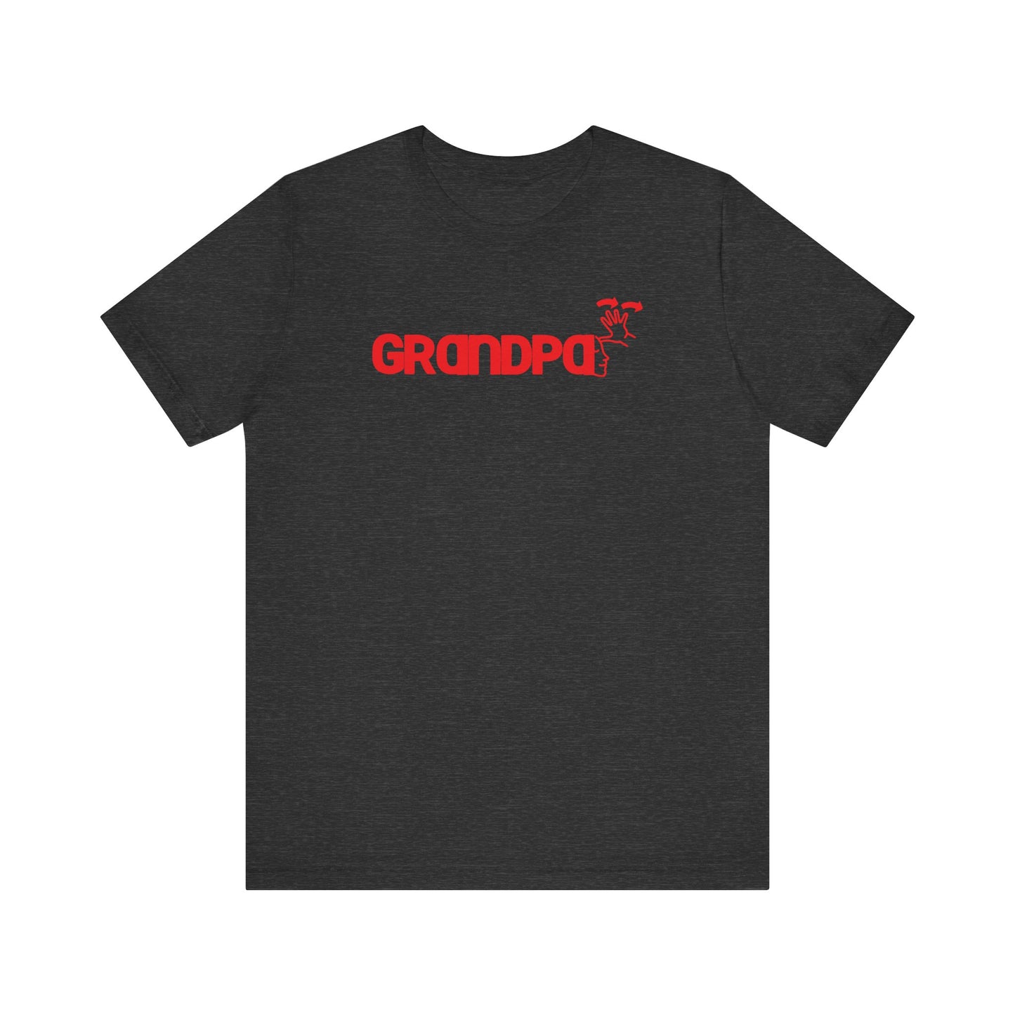 GRANDPA American Sign Language (ASL)  Unisex Jersey Short Sleeve Tee