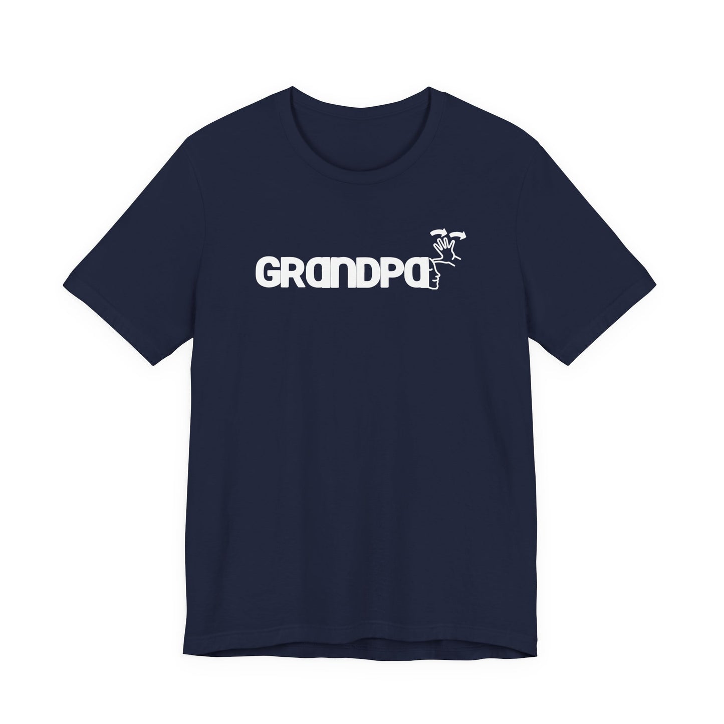 GRANDPA American Sign Language (ASL)  Unisex Jersey Short Sleeve Tee