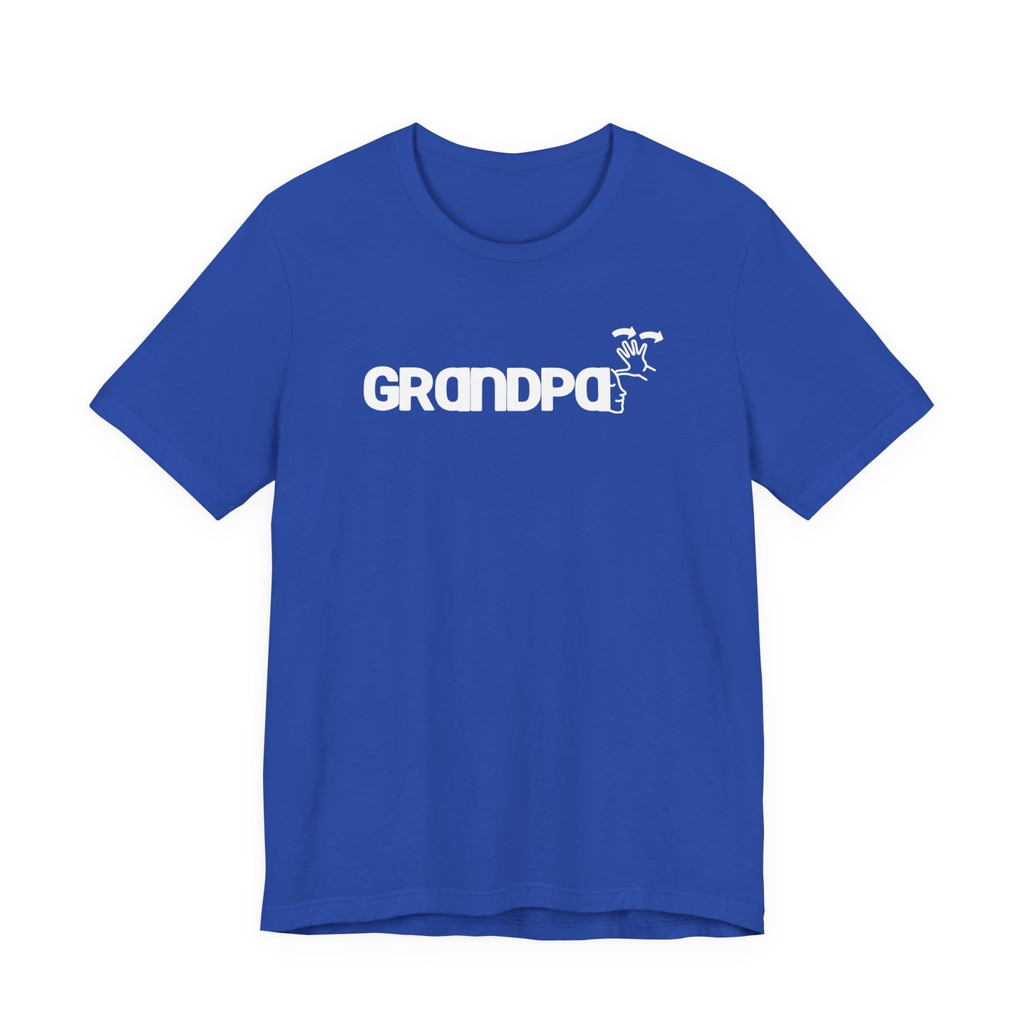 GRANDPA American Sign Language (ASL)  Unisex Jersey Short Sleeve Tee