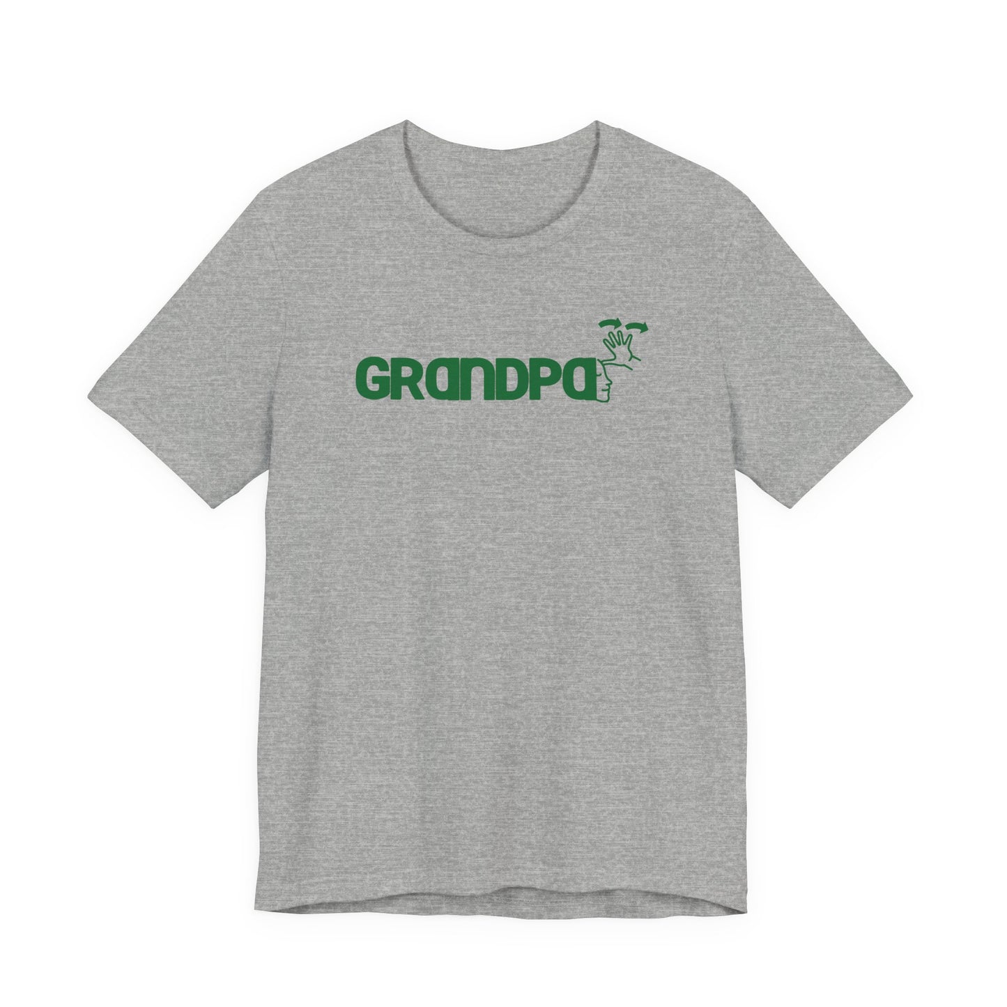 GRANDPA American Sign Language (ASL)  Unisex Jersey Short Sleeve Tee