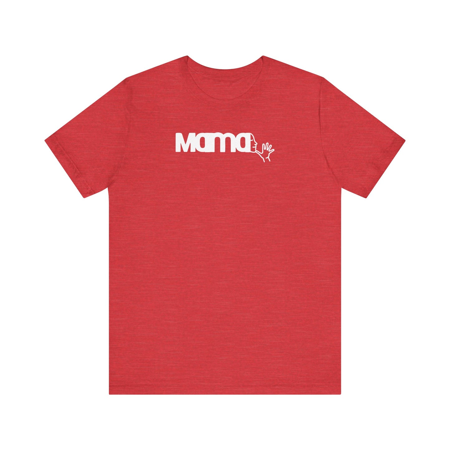 MAMA in American Sign Language Unisex Jersey Short Sleeve Tee