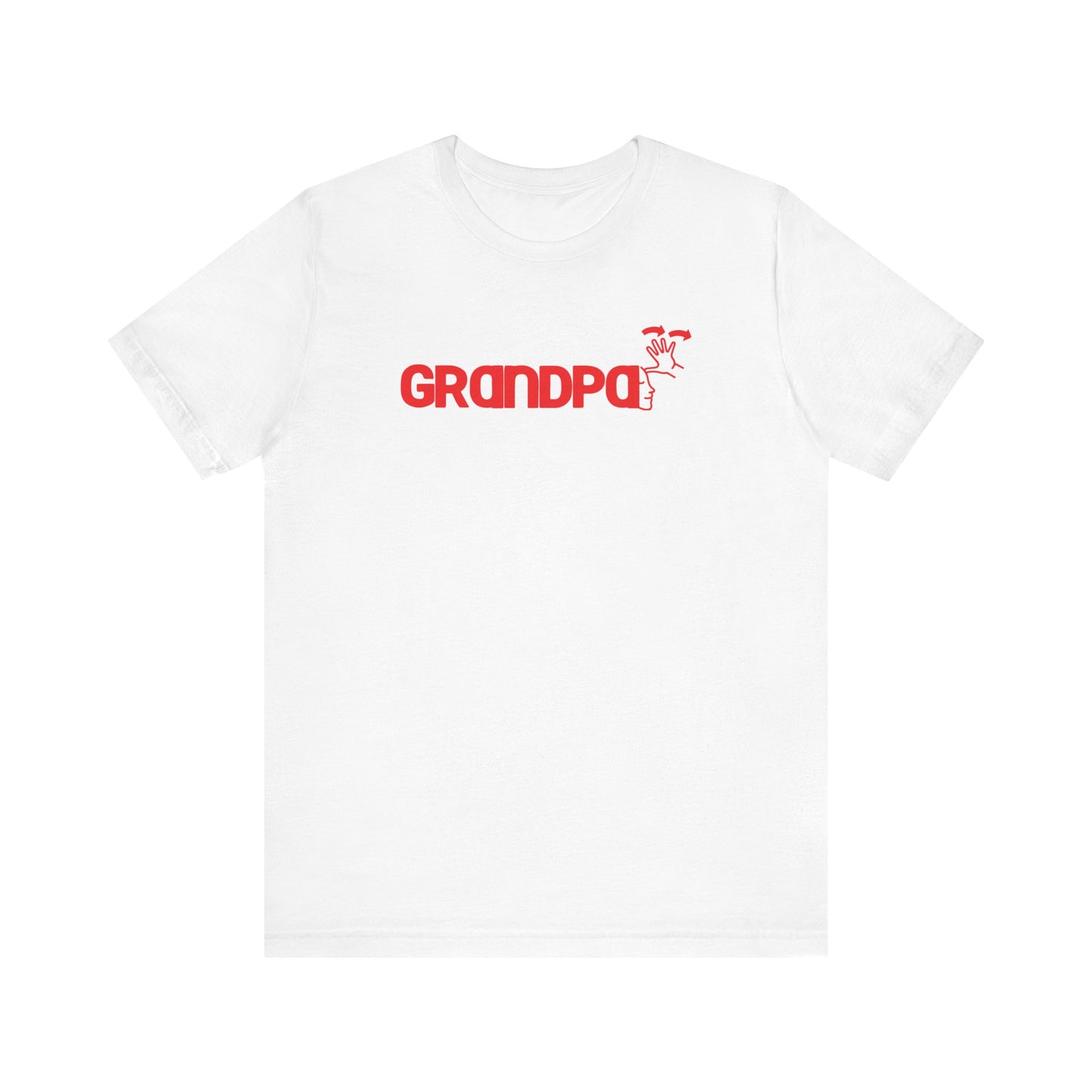 GRANDPA American Sign Language (ASL)  Unisex Jersey Short Sleeve Tee
