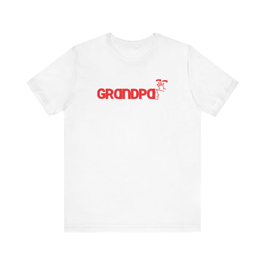 GRANDPA American Sign Language (ASL) Unisex Jersey Short Sleeve Tee
