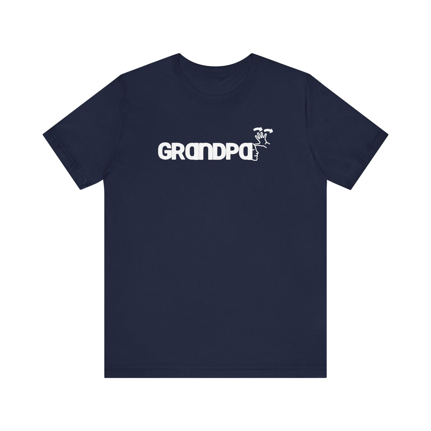 GRANDPA American Sign Language (ASL)  Unisex Jersey Short Sleeve Tee