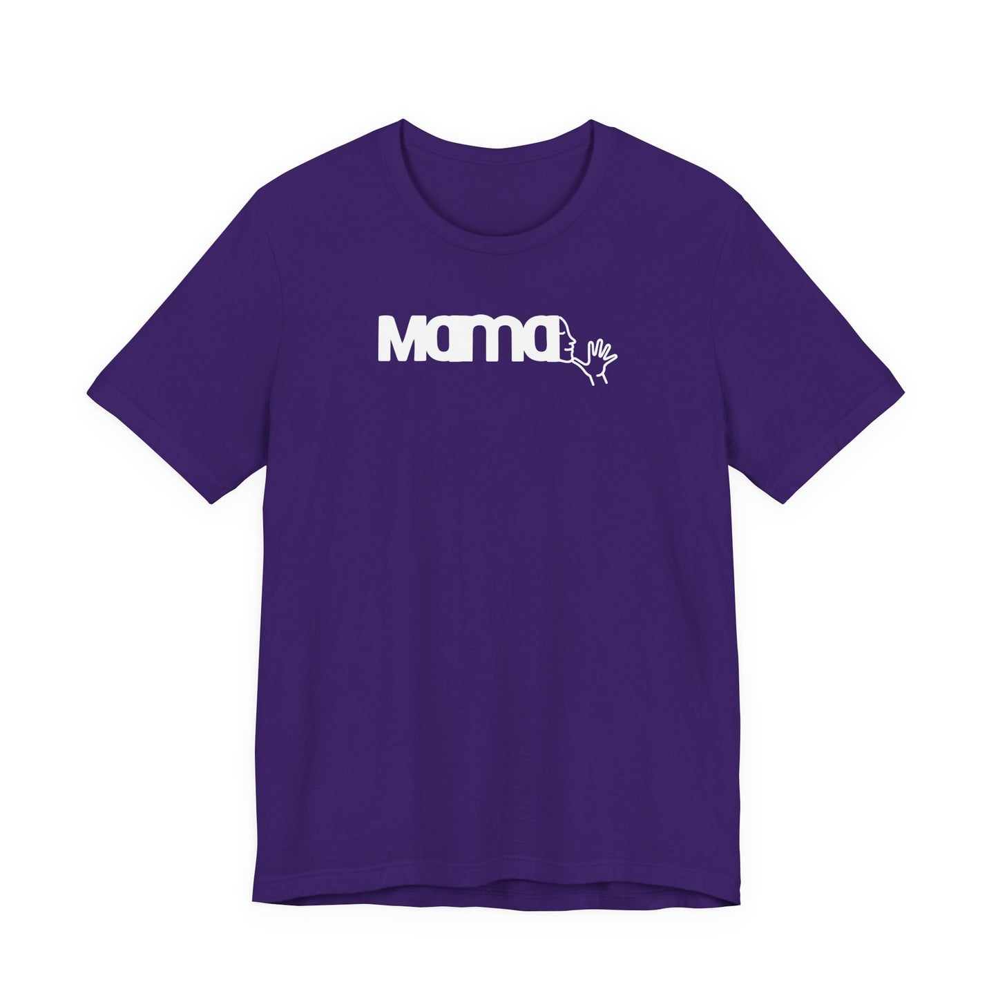 MAMA in American Sign Language Unisex Jersey Short Sleeve Tee