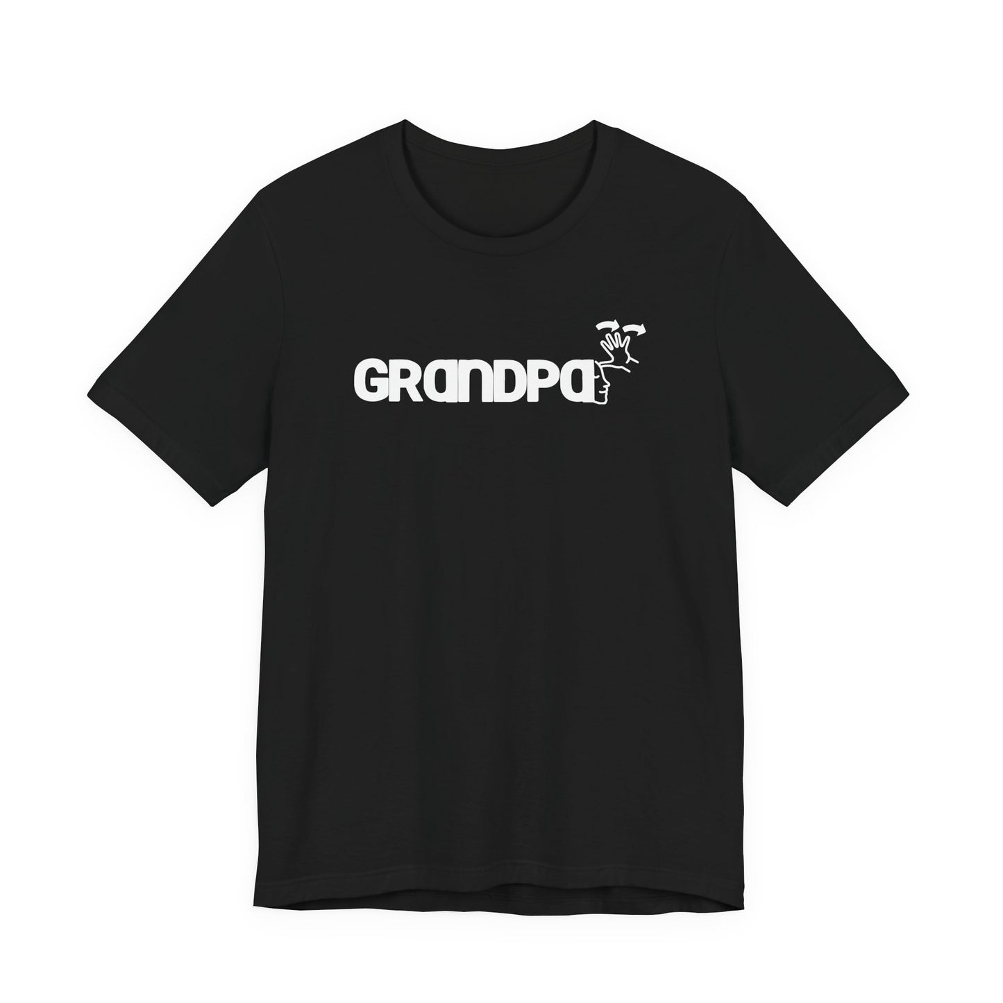 GRANDPA American Sign Language (ASL)  Unisex Jersey Short Sleeve Tee