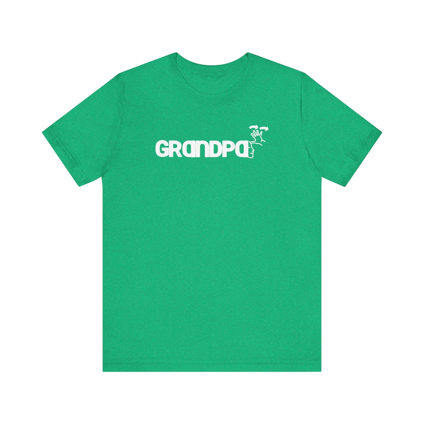 GRANDPA American Sign Language (ASL)  Unisex Jersey Short Sleeve Tee