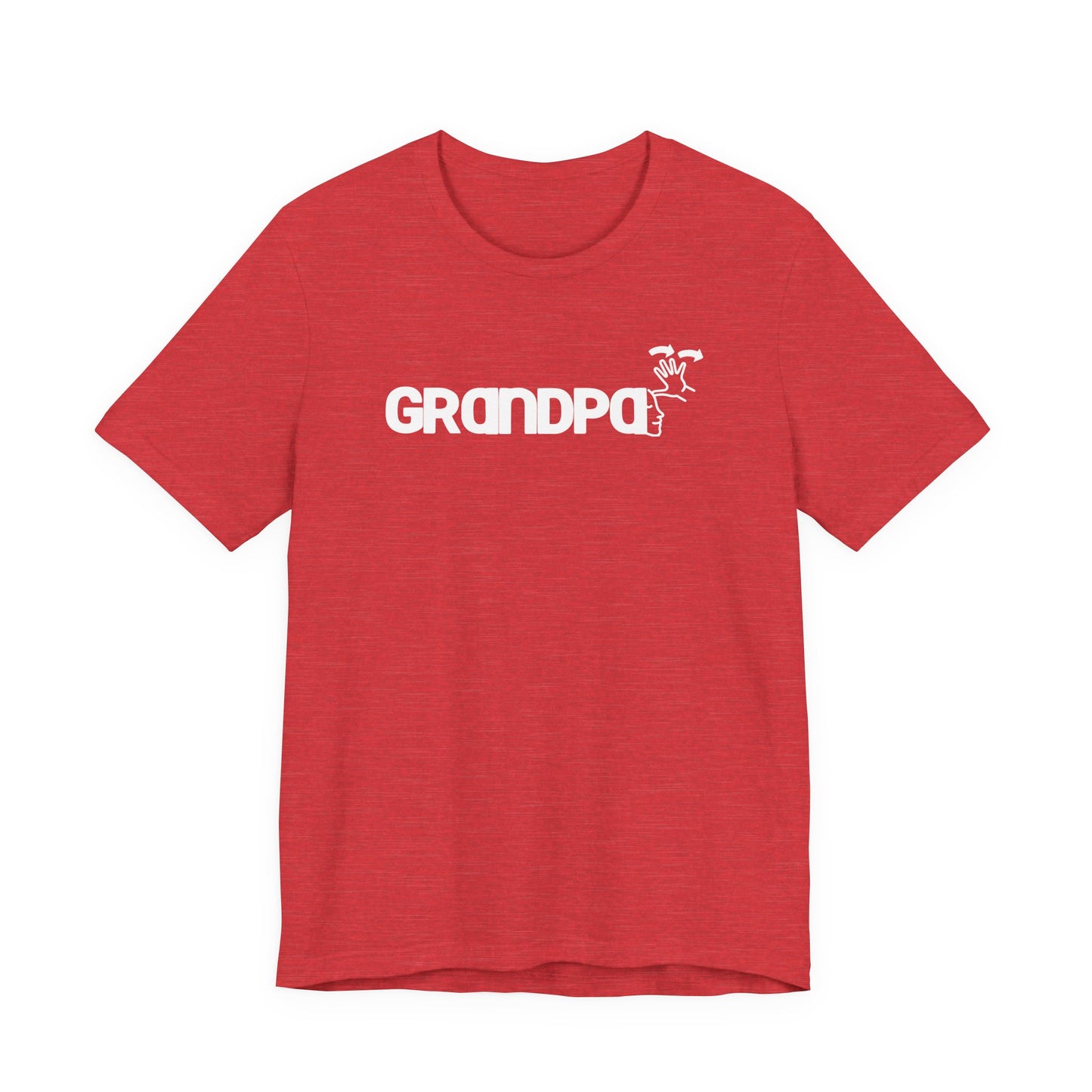 GRANDPA American Sign Language (ASL)  Unisex Jersey Short Sleeve Tee