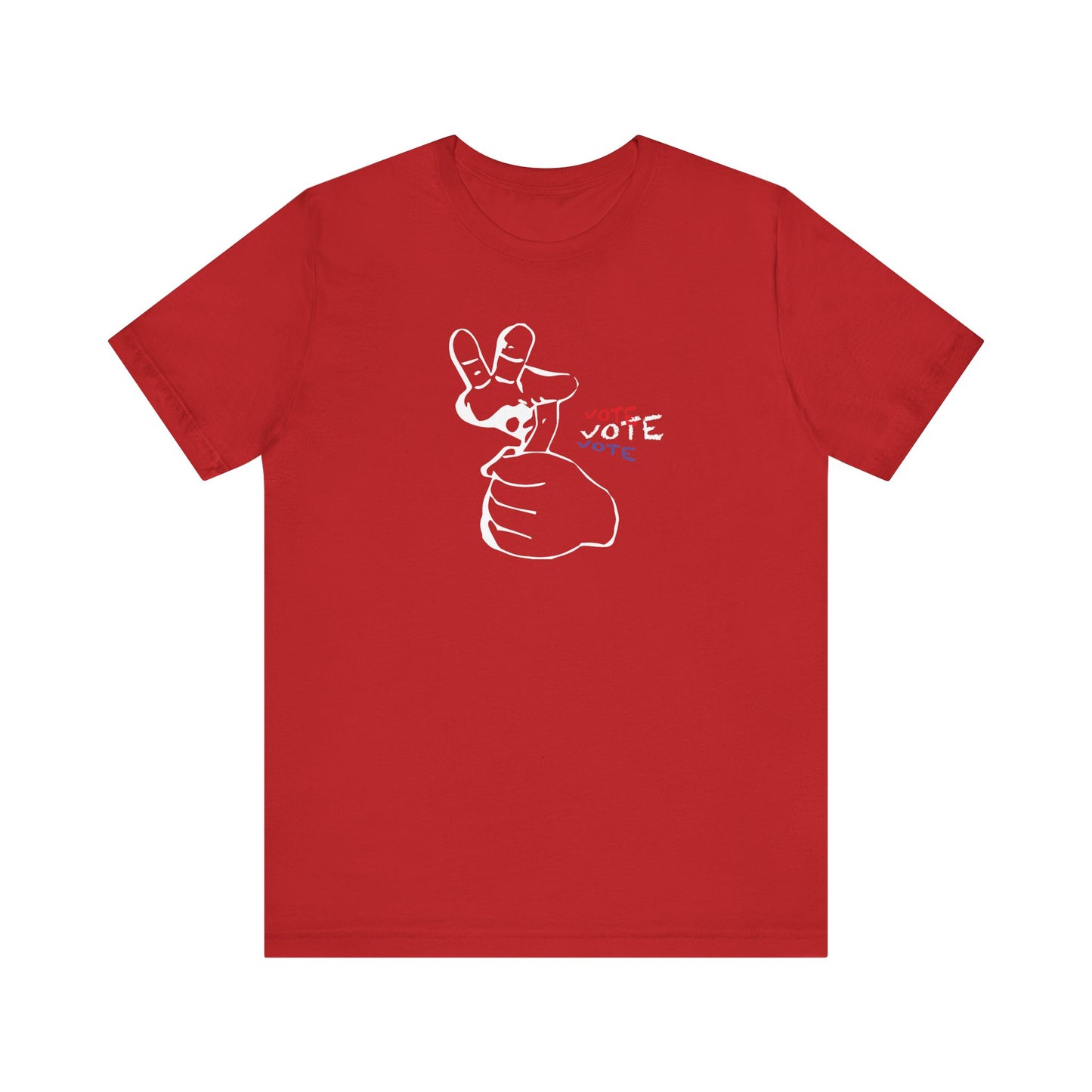 American Sign Language (ASL) "VOTE" Unisex Jersey Short Sleeve Tee