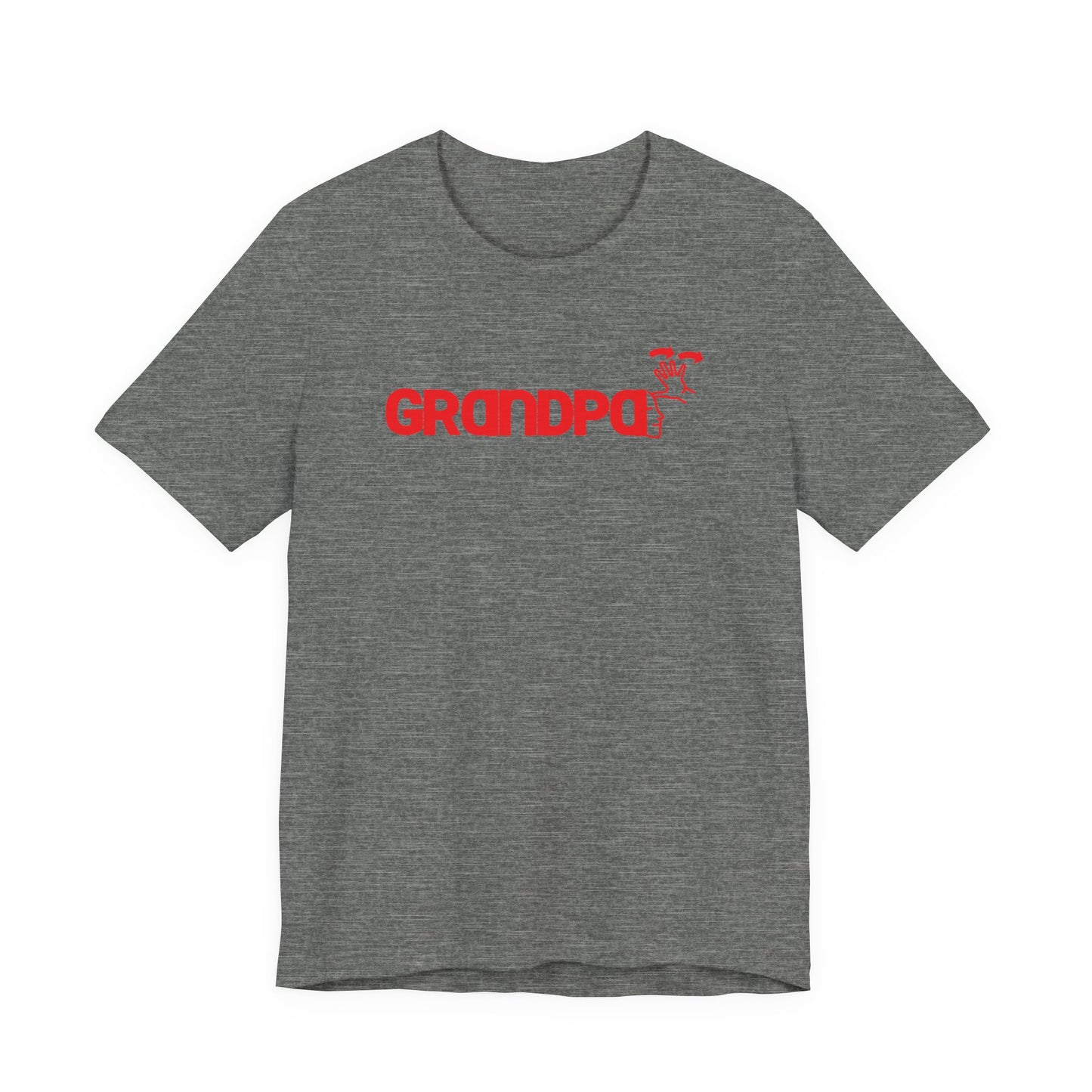 GRANDPA American Sign Language (ASL)  Unisex Jersey Short Sleeve Tee