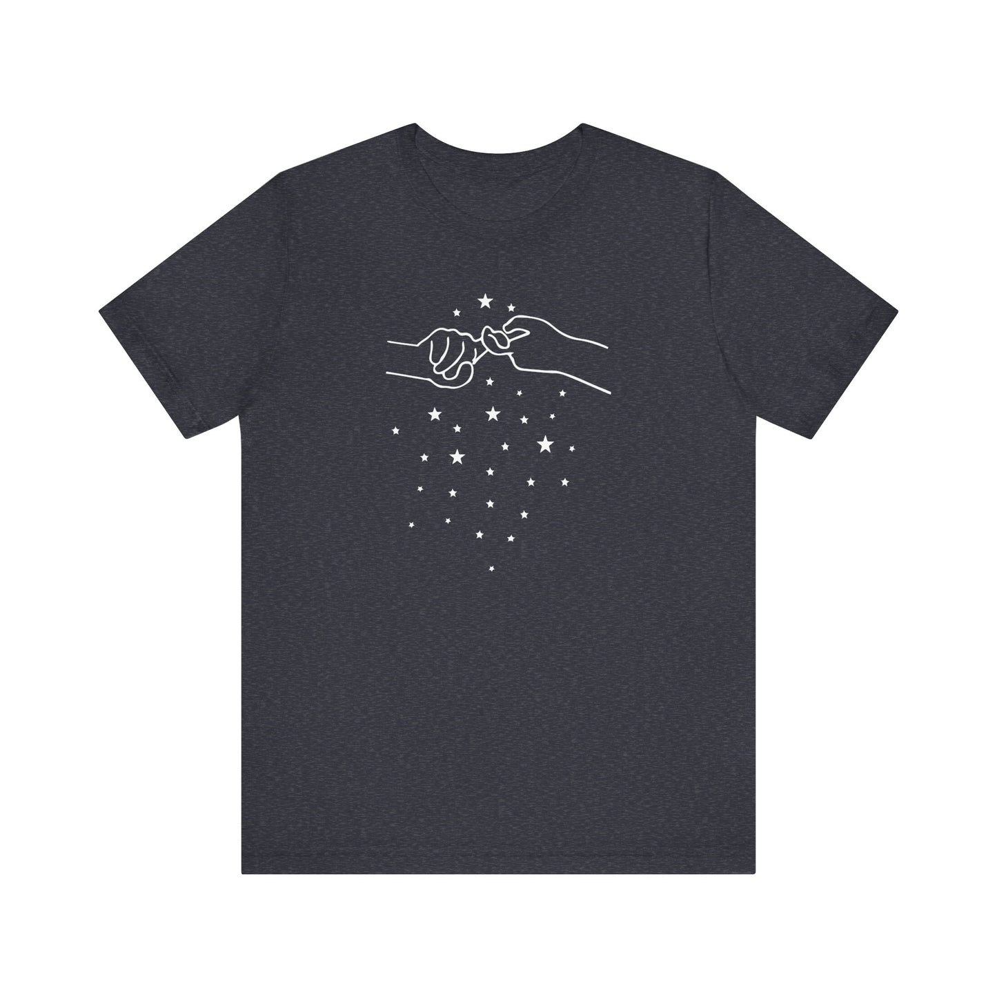 ADULT ASL "FRIEND" / World Languages on back Unisex Jersey Short Sleeve Tee