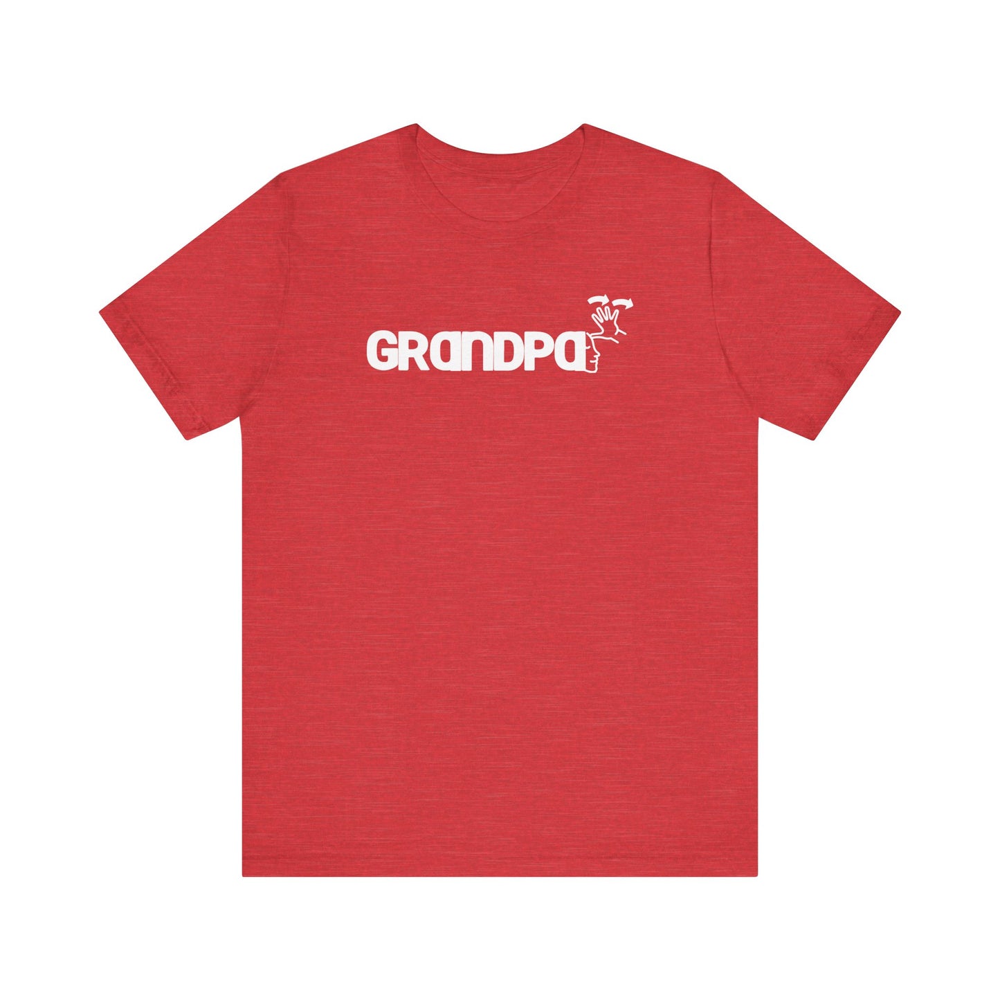 GRANDPA American Sign Language (ASL)  Unisex Jersey Short Sleeve Tee