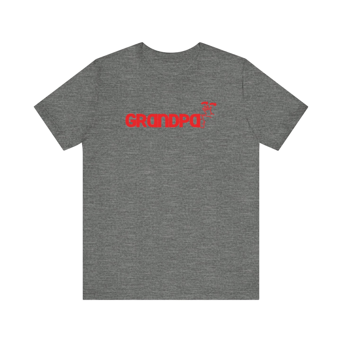 GRANDPA American Sign Language (ASL)  Unisex Jersey Short Sleeve Tee