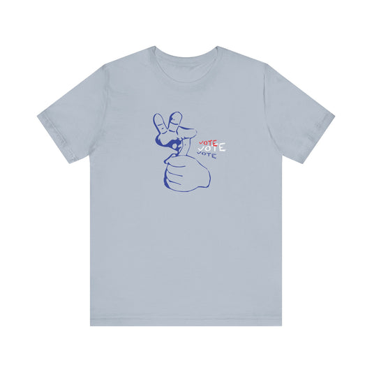 American Sign Language (ASL) "VOTE" Unisex Jersey Short Sleeve Tee