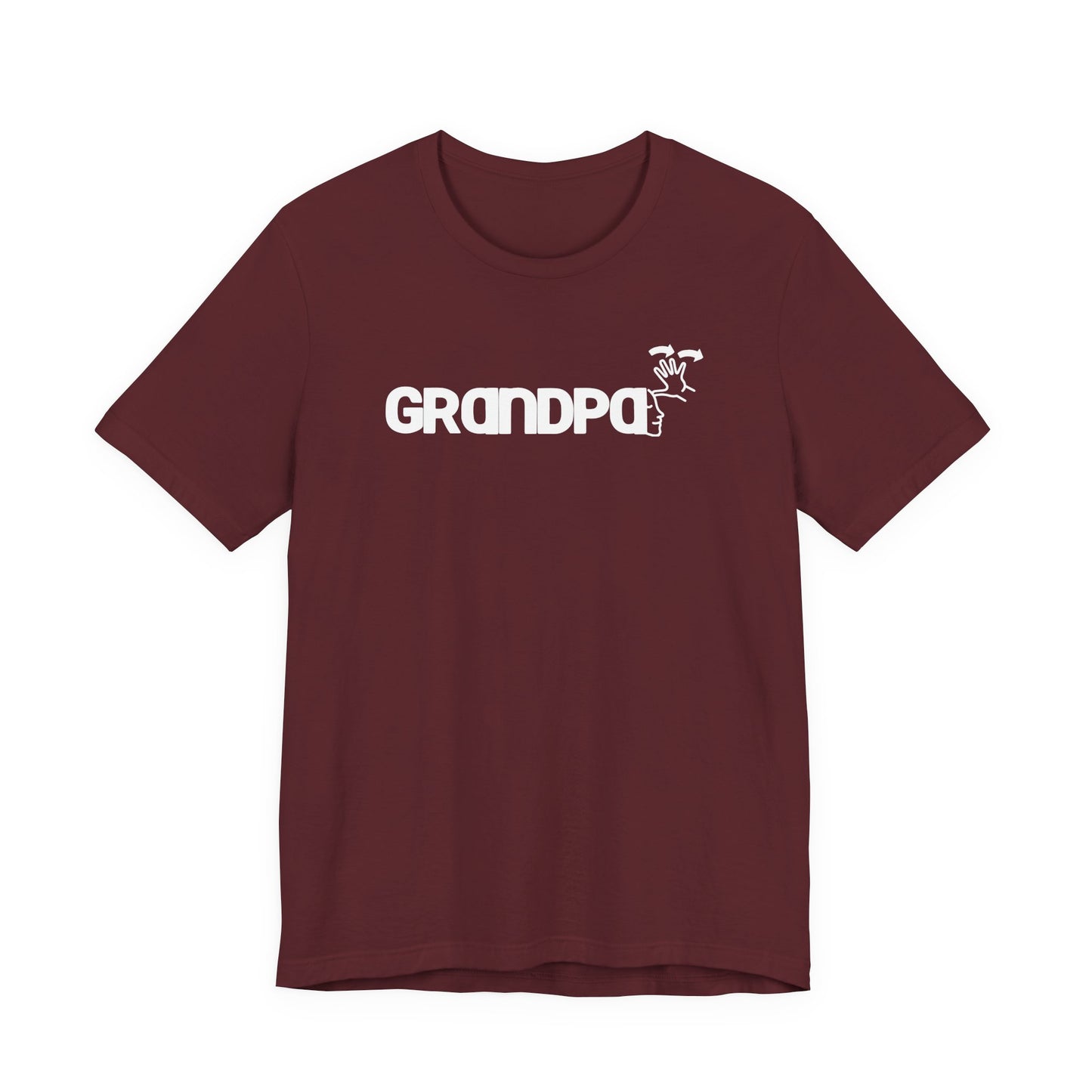 GRANDPA American Sign Language (ASL)  Unisex Jersey Short Sleeve Tee
