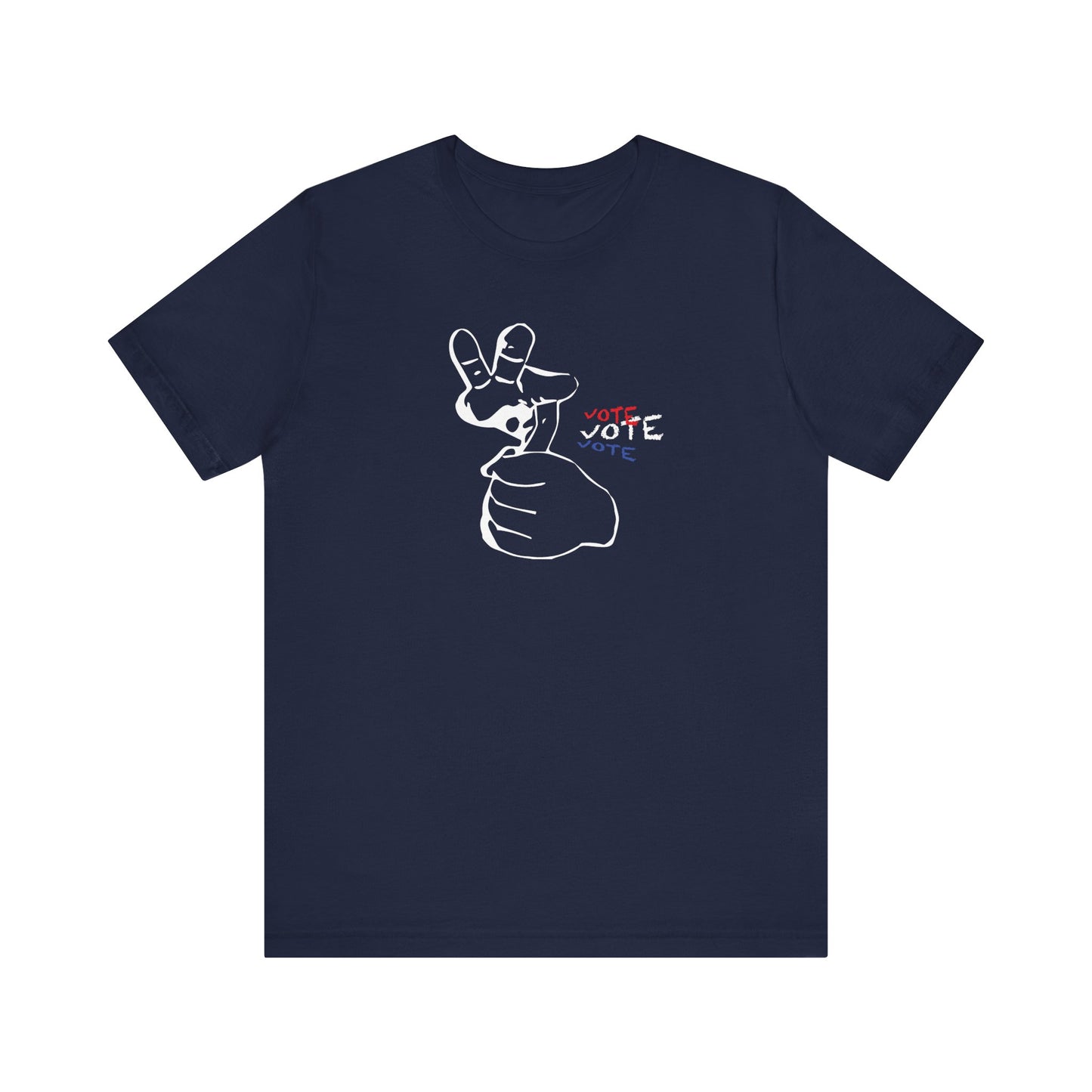 American Sign Language (ASL) "VOTE" Unisex Jersey Short Sleeve Tee