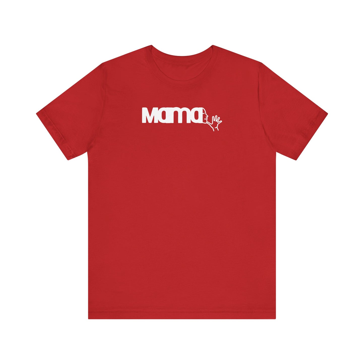 MAMA in American Sign Language Unisex Jersey Short Sleeve Tee