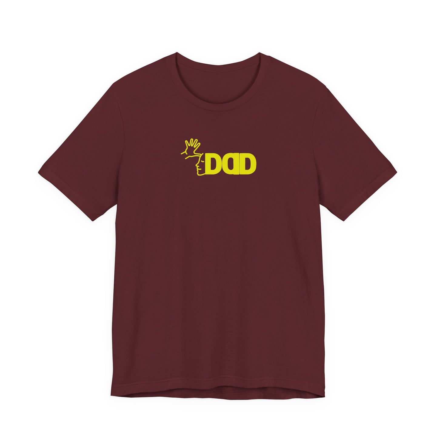 DAD American Sign Language (ASL) Unisex Jersey Short Sleeve Tee