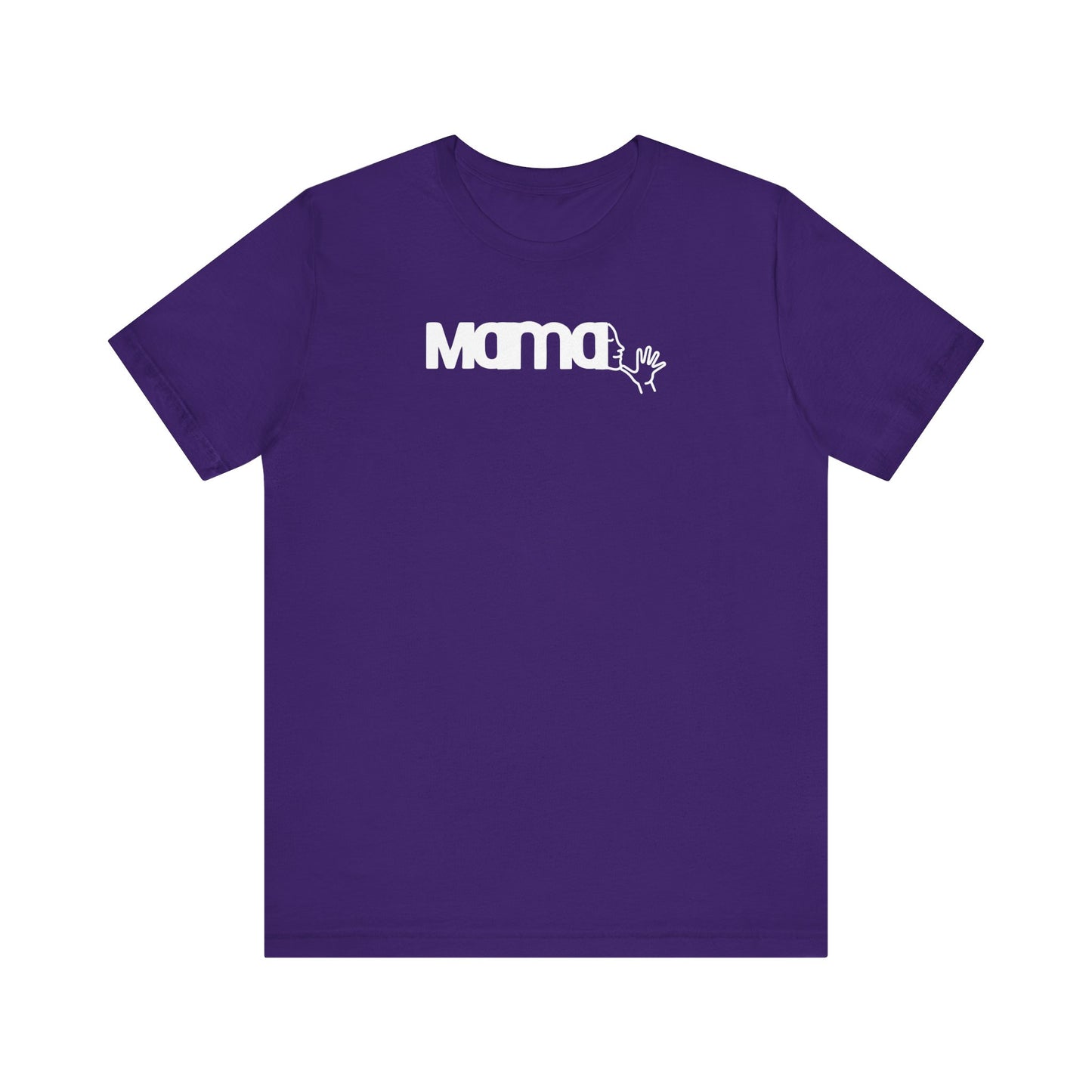 MAMA in American Sign Language Unisex Jersey Short Sleeve Tee