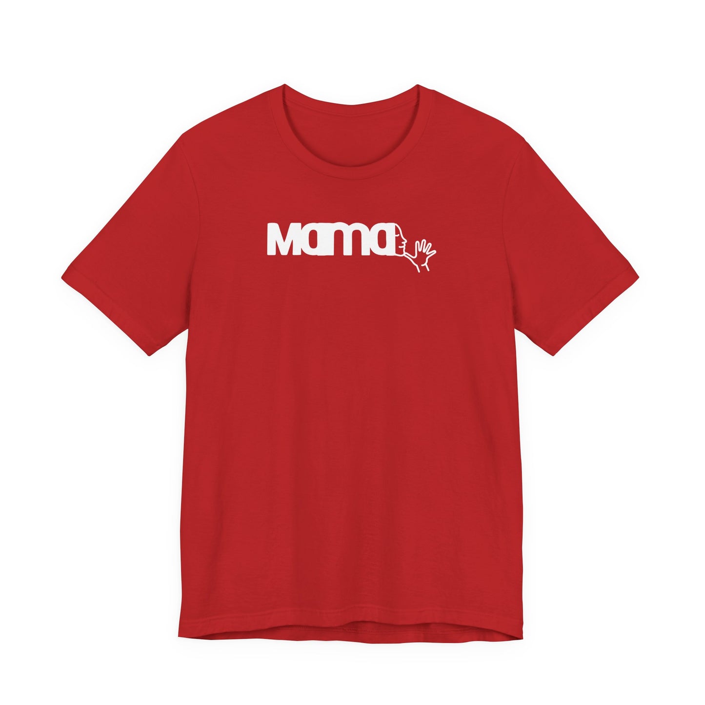MAMA in American Sign Language Unisex Jersey Short Sleeve Tee