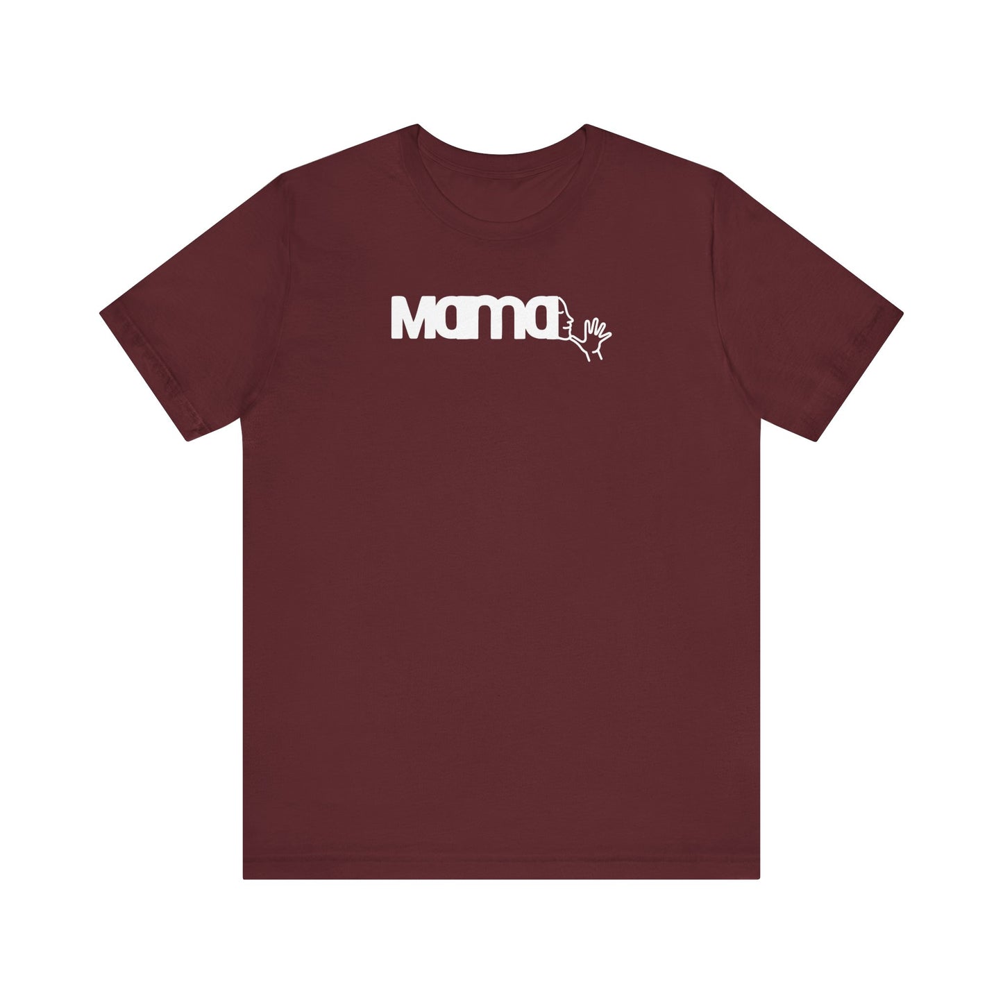 MAMA in American Sign Language Unisex Jersey Short Sleeve Tee