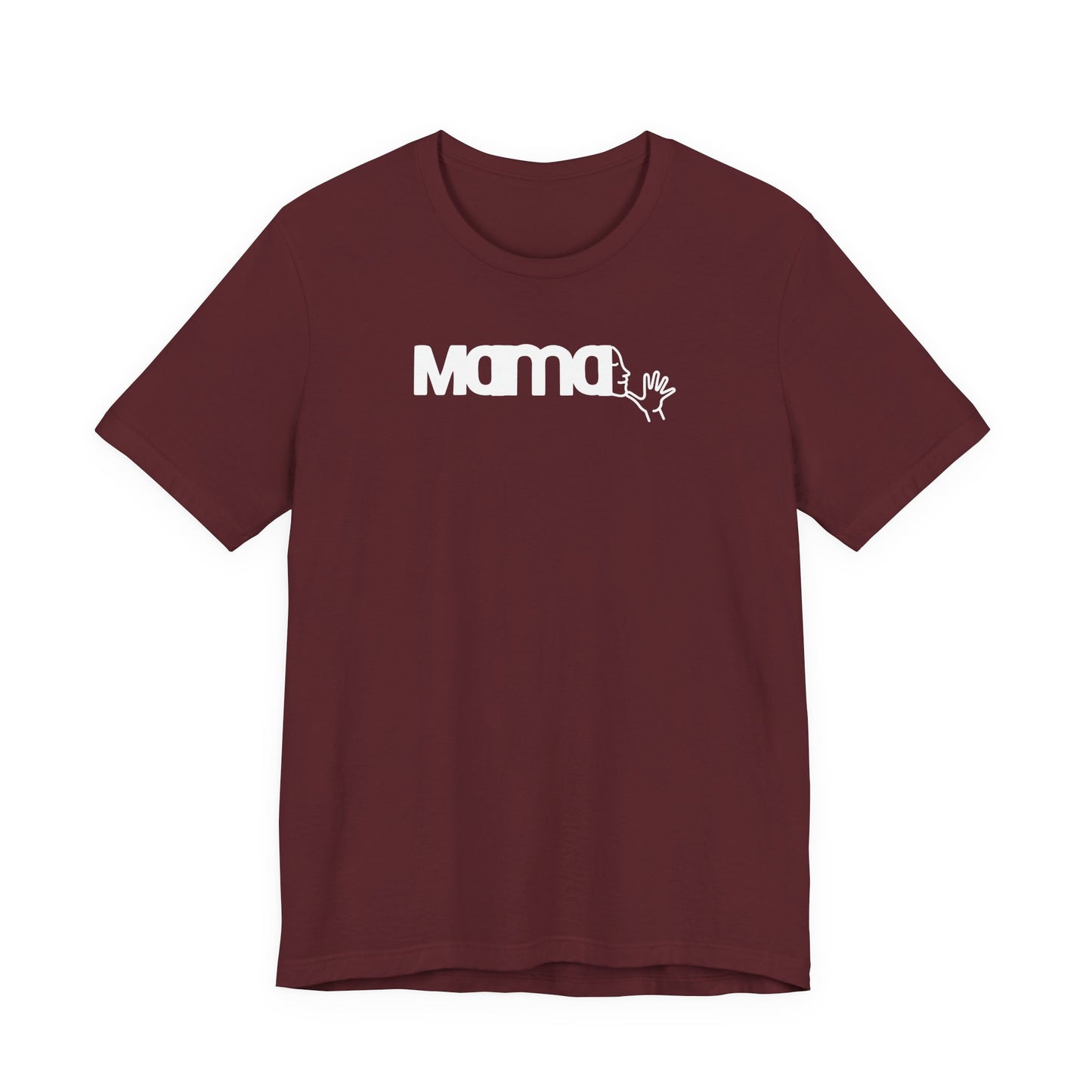 MAMA in American Sign Language Unisex Jersey Short Sleeve Tee