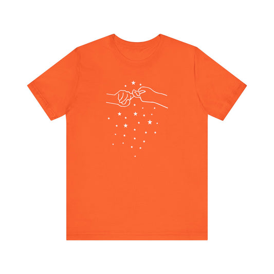 ADULT ASL "FRIEND" / World Languages on back Unisex Jersey Short Sleeve Tee
